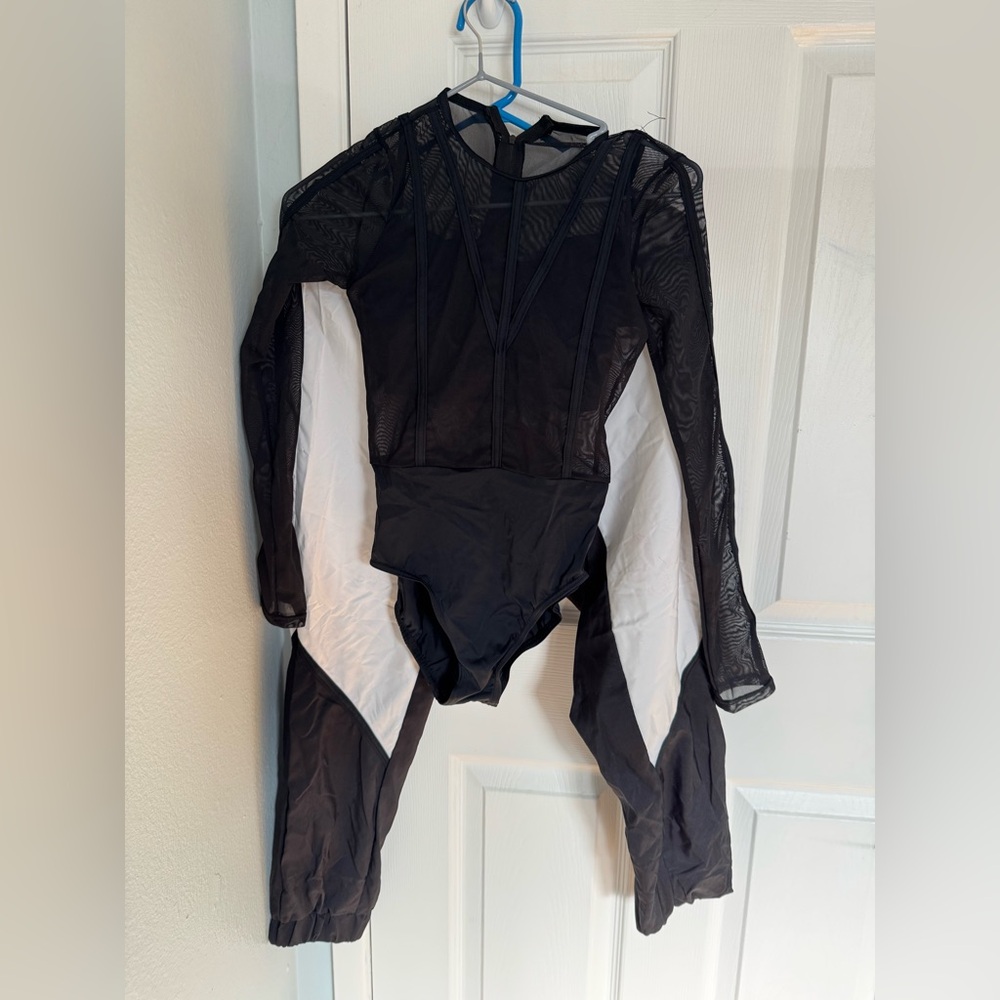 Weissman hip hop costume. Leotard and hip hop nylon pants LC